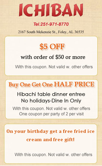 Ichiban coupons